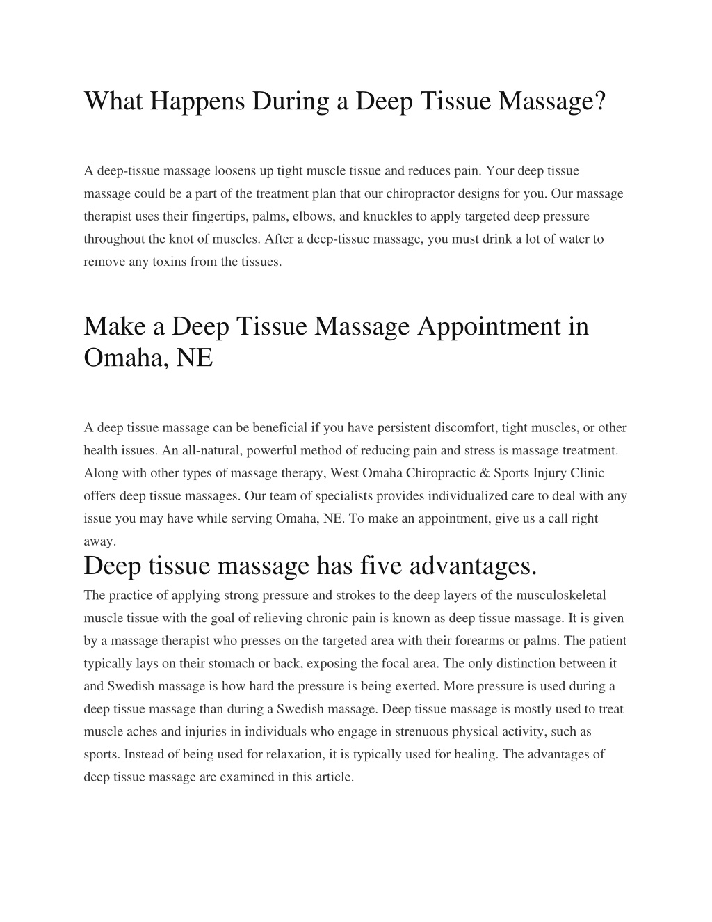 Ppt Benefits Of A Deep Tissue Massage Powerpoint Presentation Free Download Id11557728