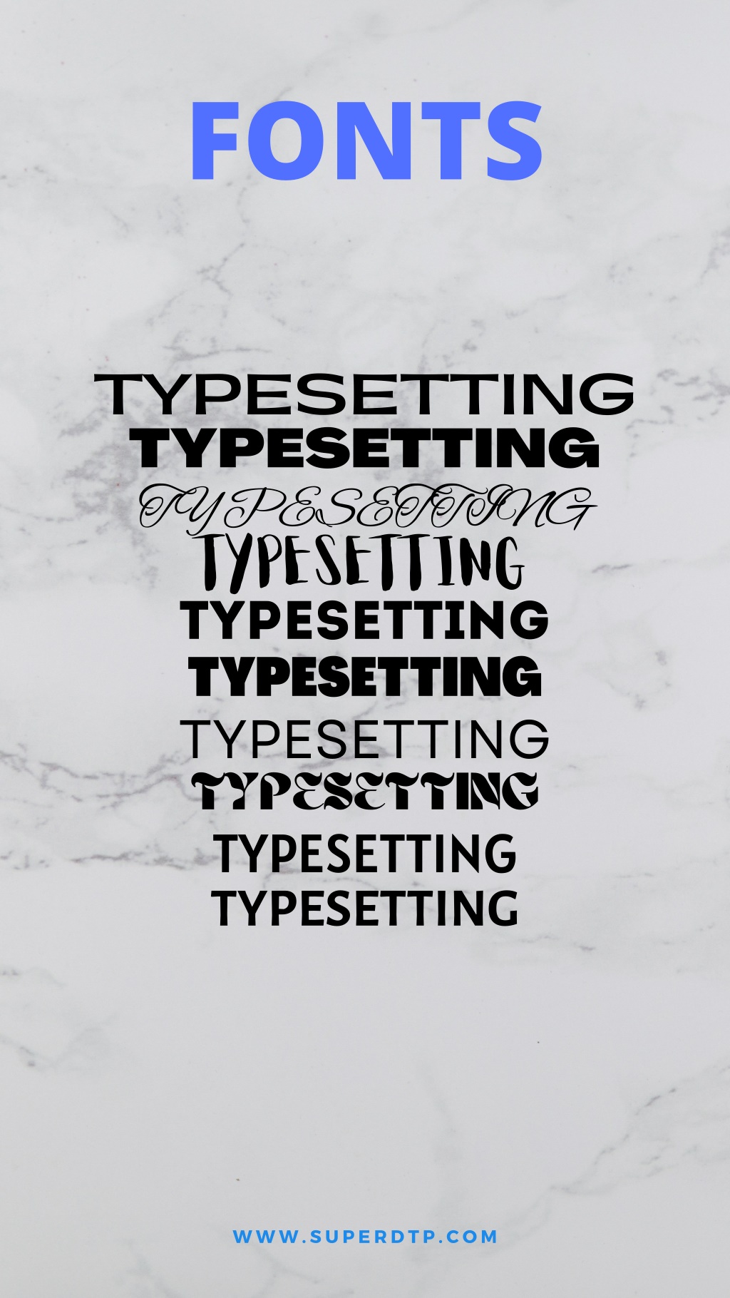 presentation typesetting