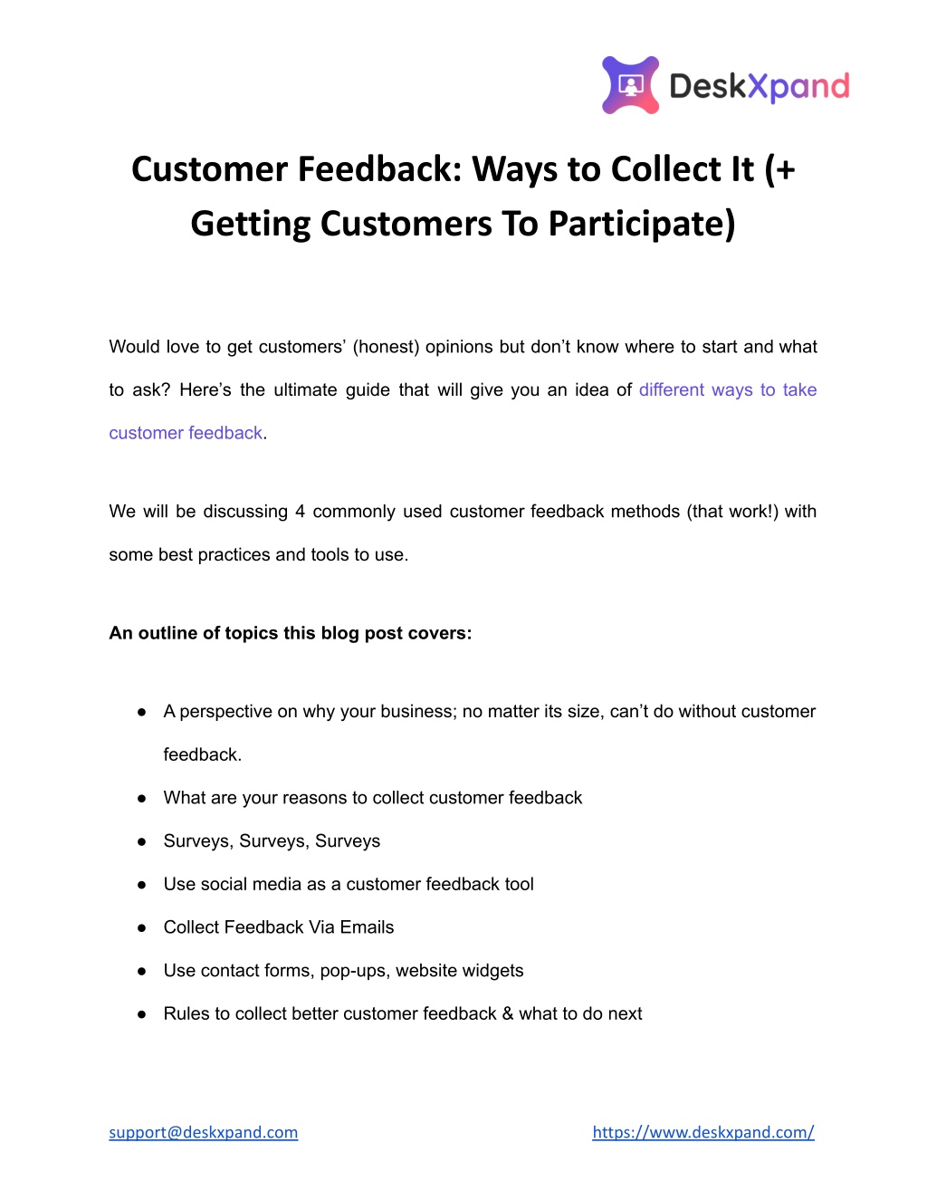 PPT - Customer Feedback_ Ways To Collect It ( Getting Customers To ...