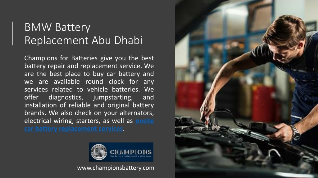 PPT BMW Battery Replacement Abu Dhabi PowerPoint Presentation, free