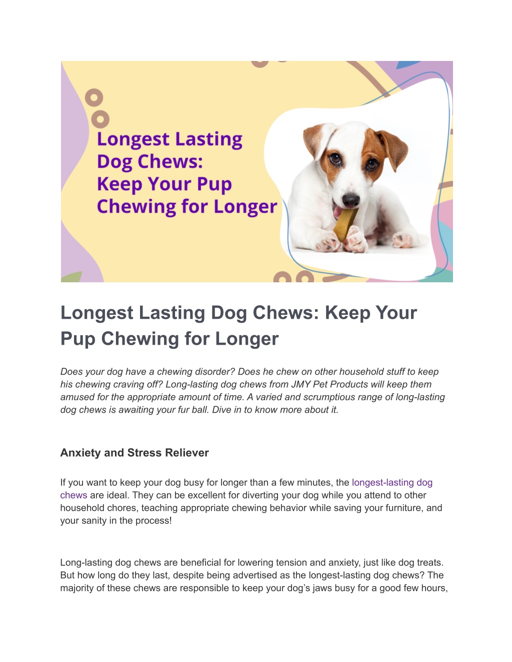 PPT - Longest Lasting Dog Chews_ Keep Your Pup Chewing for Longer ...