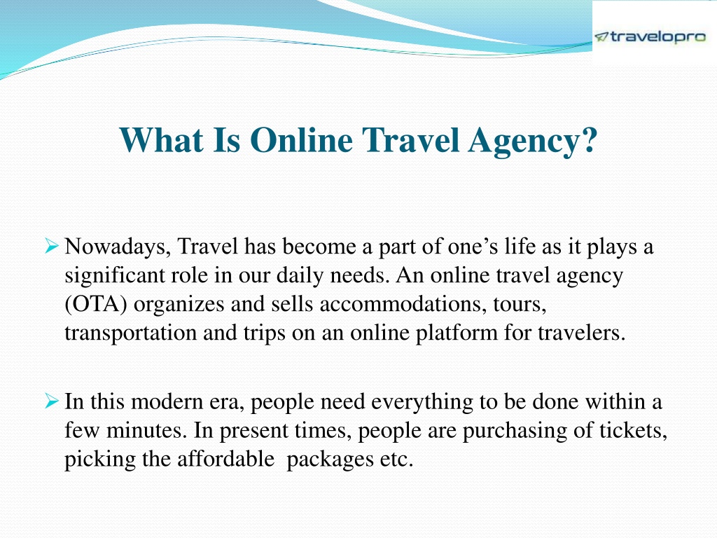 definition of online travel agency