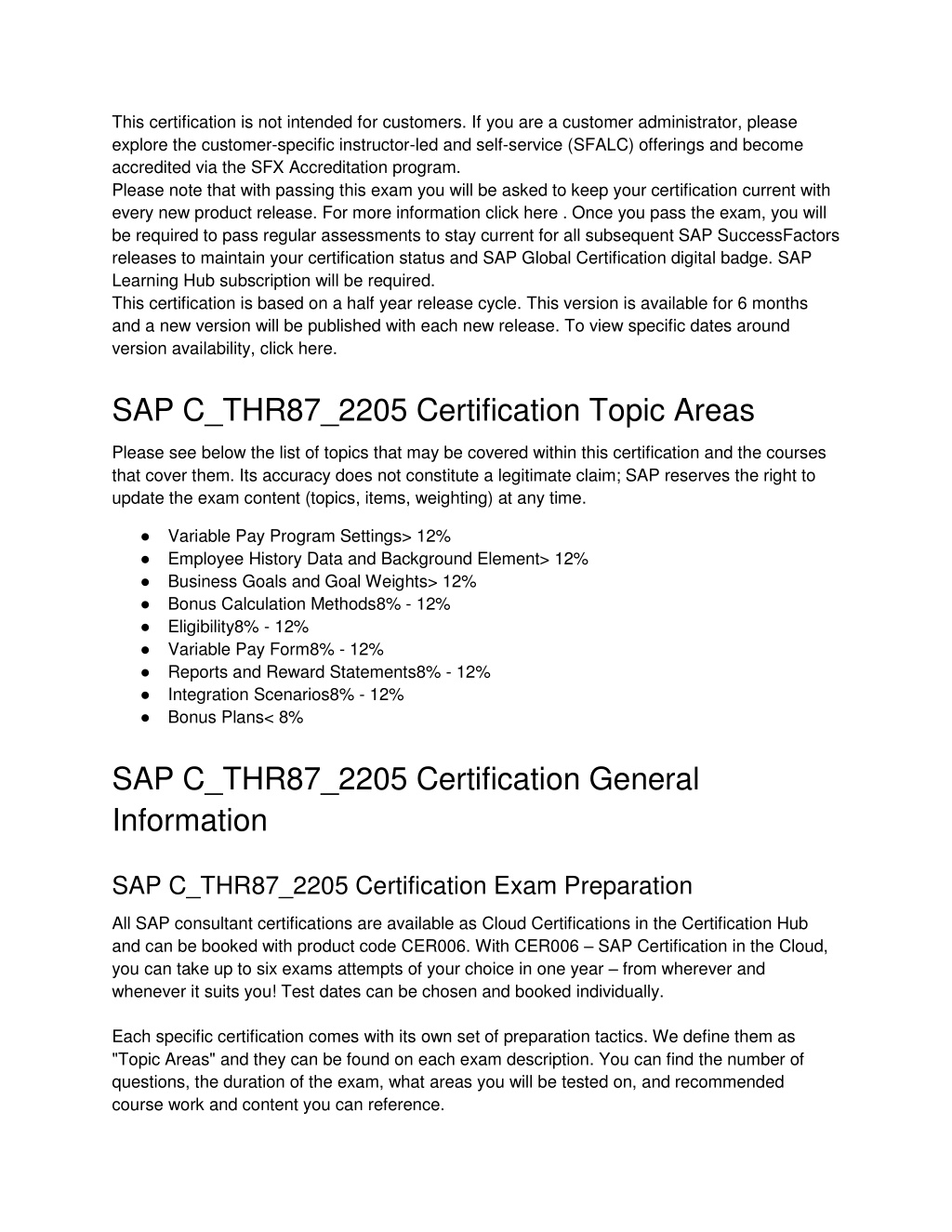 PPT - SAP C_THR87_2205 Certification Description PowerPoint Sns-Brigh10