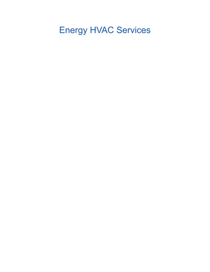 PPT Energy HVAC Services PowerPoint Presentation, free download ID