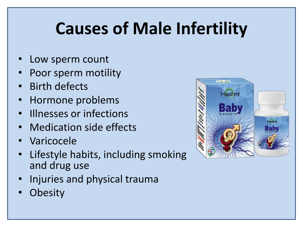 Ppt Treatment And Prevention Of Male Infertility Powerpoint