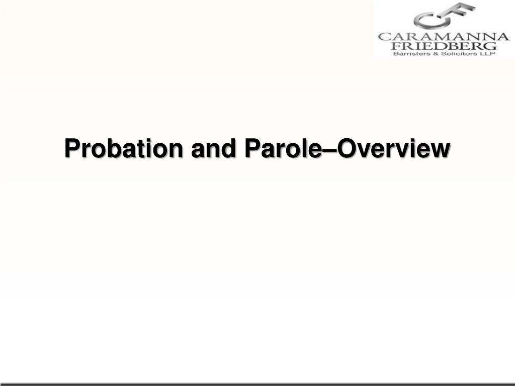 PPT - Probation And Parole–Overview PowerPoint Presentation, Free ...