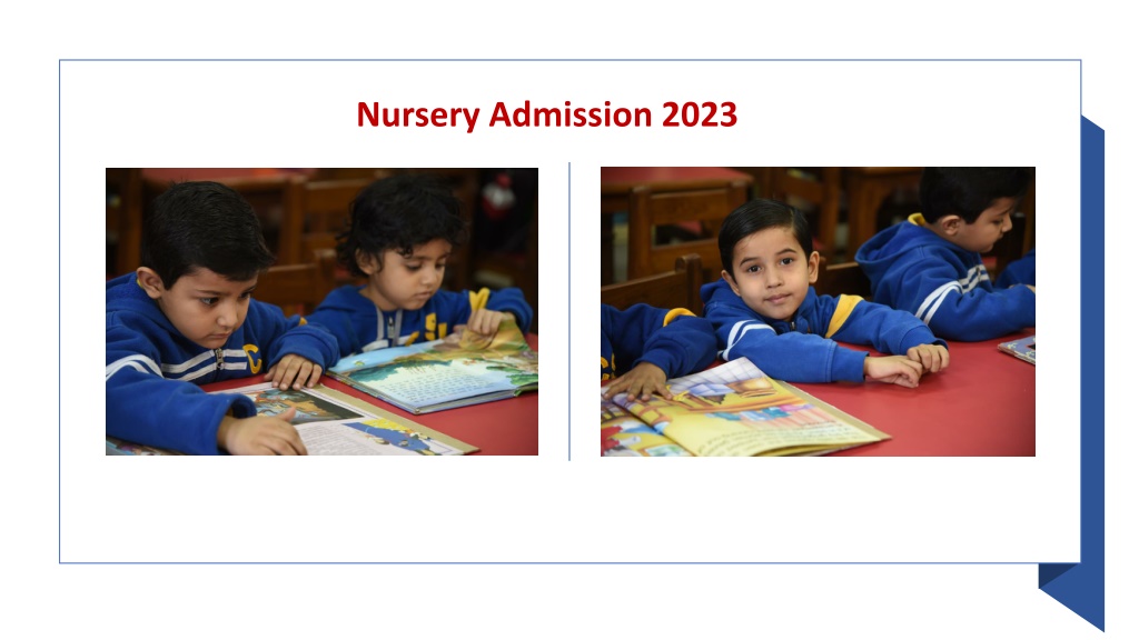 presentation school nursery admission