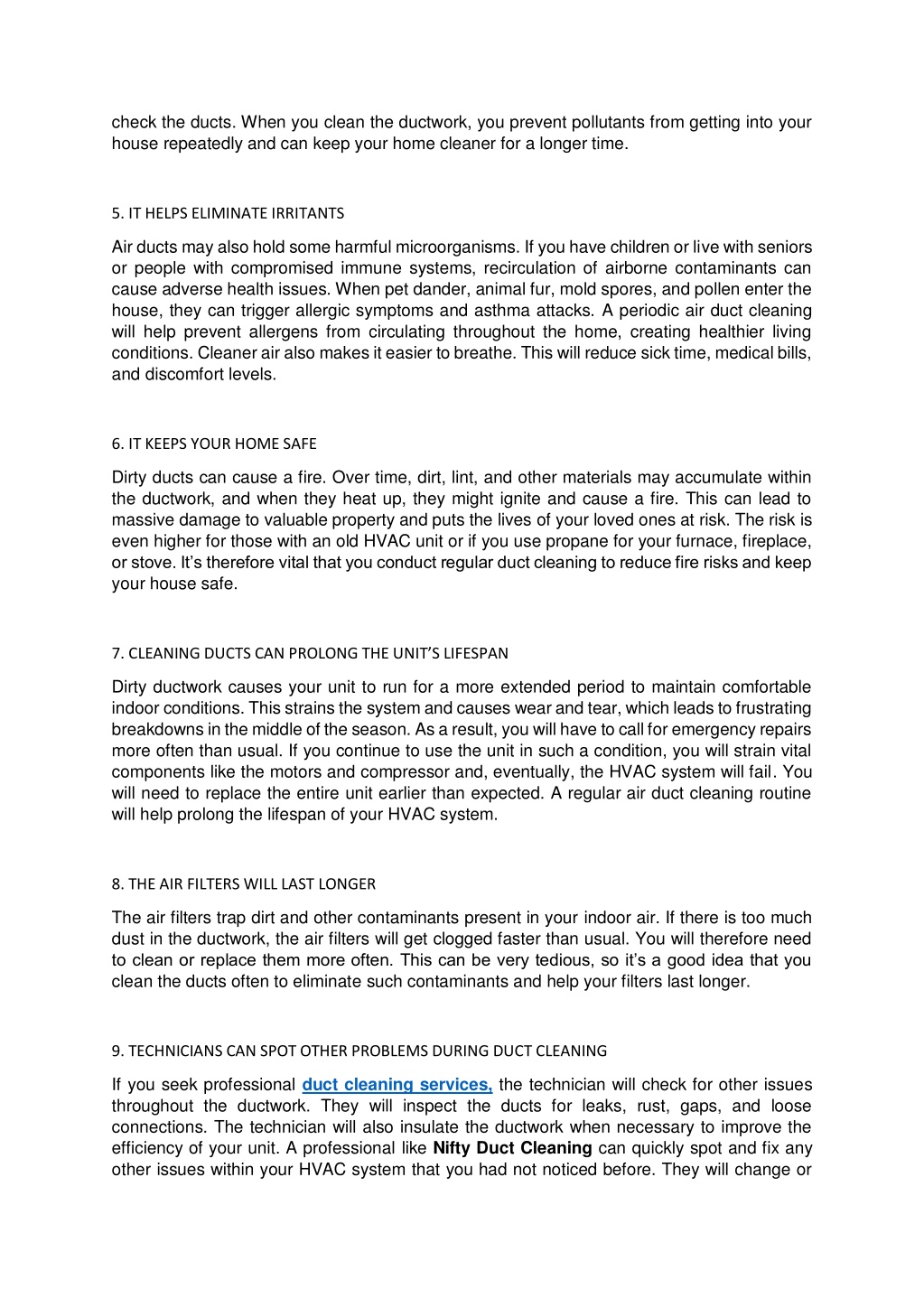 PPT - 9 benefits of cleaning your air ducts PowerPoint Presentation ...