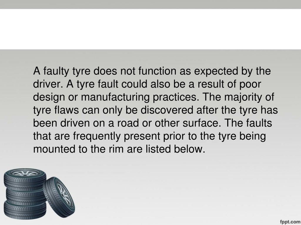 PPT COMMON TYRE DEFECTS _ tyre shop kuwait _ suv tires kuwait