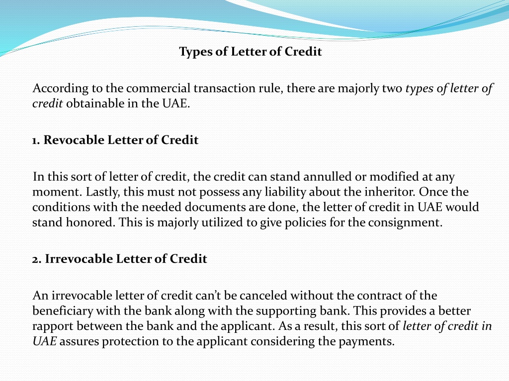 PPT - Know Everything About letter of credit in uae PowerPoint ...