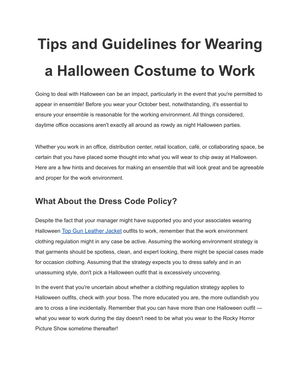 Ppt Guidelines For Wearing A Halloween Costume Powerpoint Presentation Id 11568414