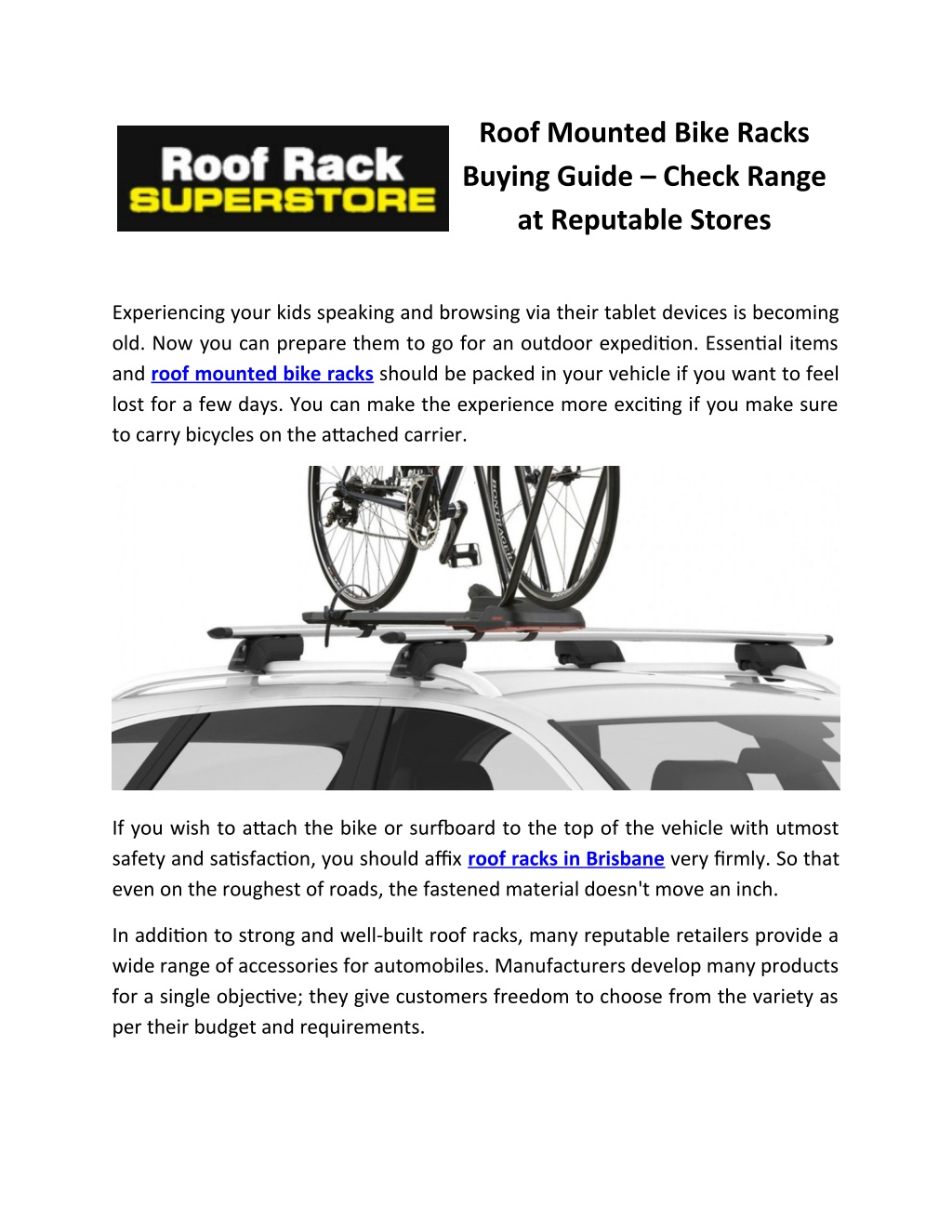 Best Roof Mounted Bike Racks Review Buying Guide In 2