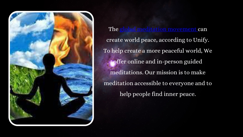 PPT - Choose the High-Quality World Peace Meditation – Unify PowerPoint ...