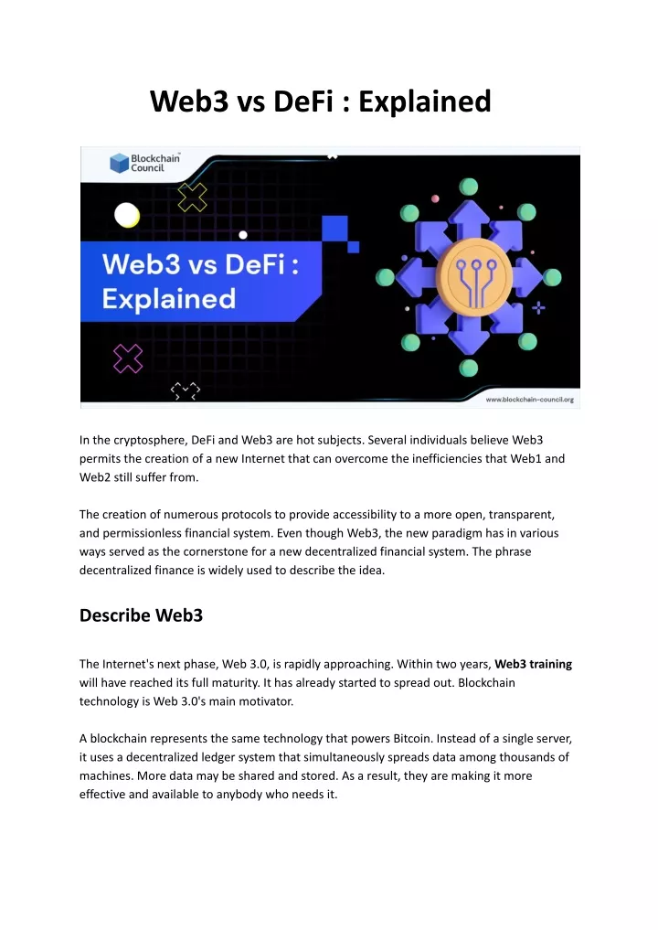 Defi And Web3