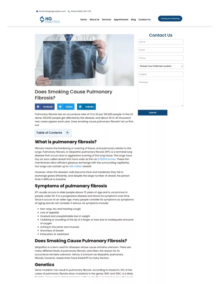 PPT Does Smoking Cause Pulmonary Fibrosis? PowerPoint Presentation