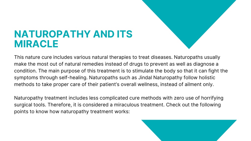 Ppt Things To Know About Naturopathy Treatment Powerpoint Presentation Id11572435