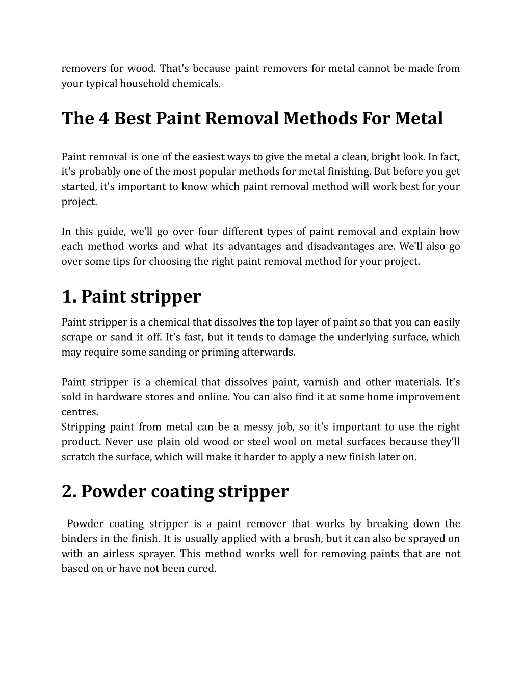 PPT - The 4 Best Paint Removers For Metal PowerPoint Presentation, free ...