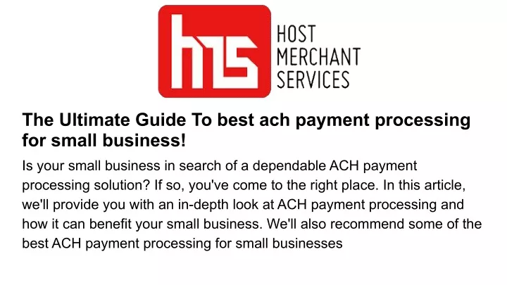 PPT - The-ultimate-guide-To-best-ach-payment-processing-for-small