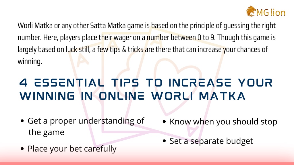 Ppt Tips To Increase Your Winning Chances Of Playing Online Worli