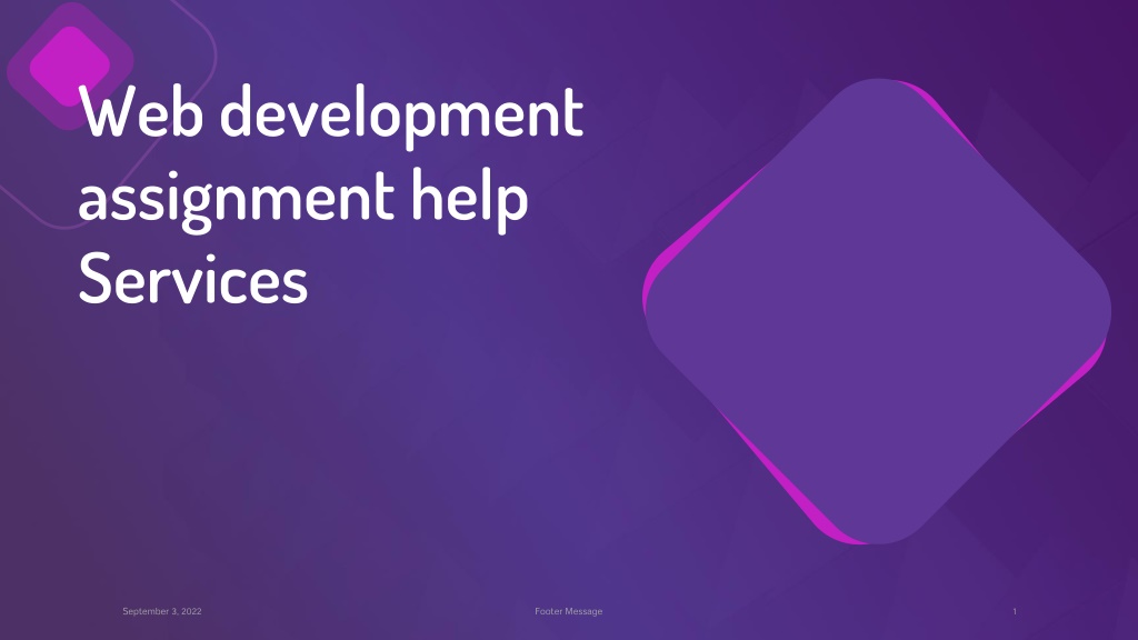 web development assignment