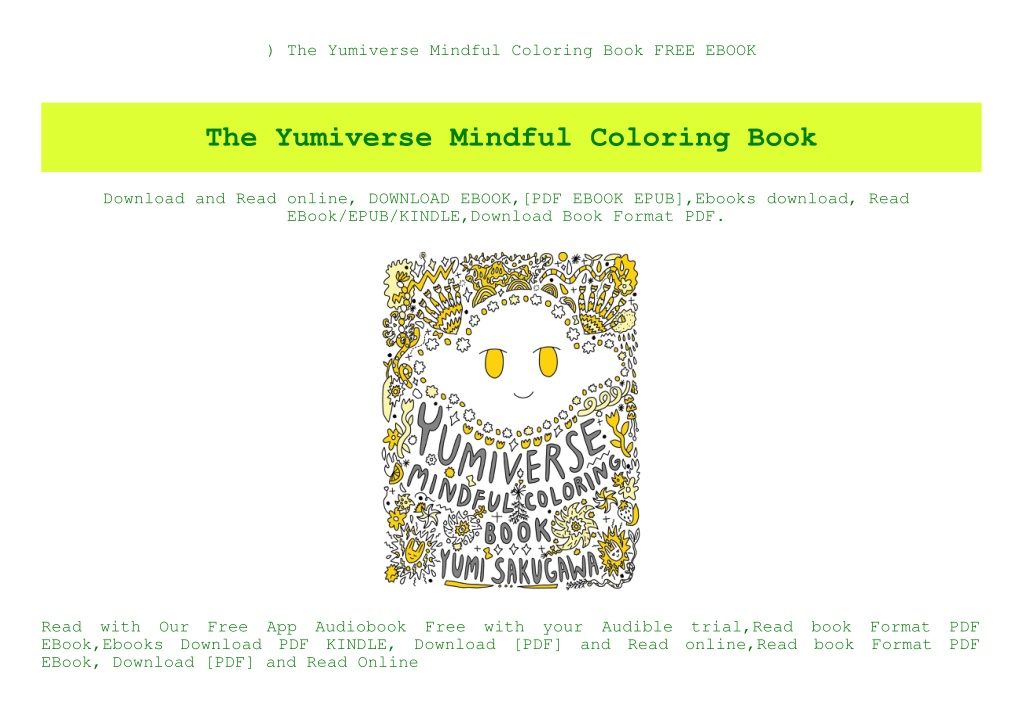 PPT ^READ) The Yumiverse Mindful Coloring Book FREE EBOOK PowerPoint