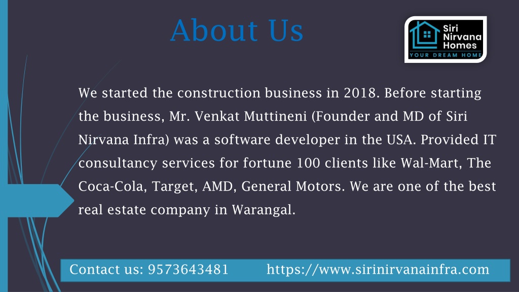 PPT Real Estate Company in Warangal PowerPoint Presentation, free