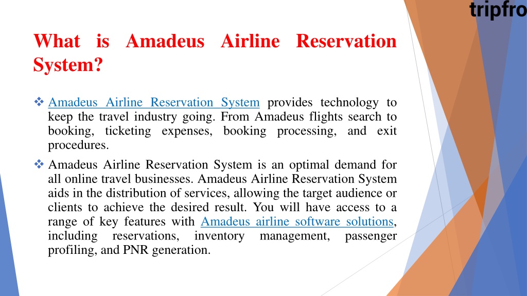 PPT - Amadeus Airline Reservation System PowerPoint Presentation, free ...