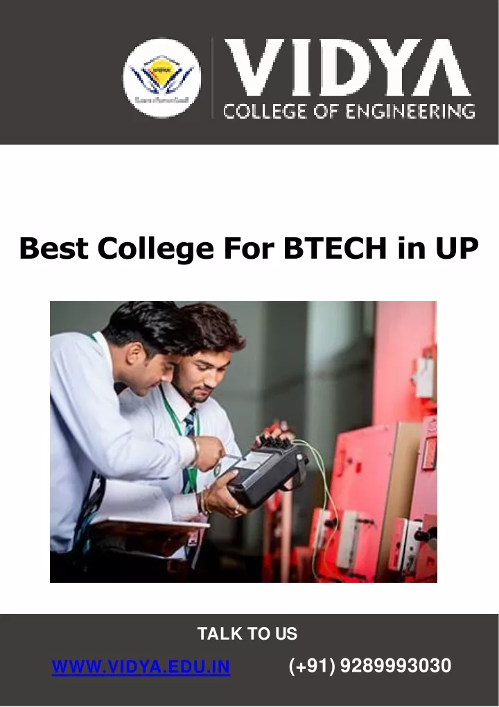 PPT - Listed Under Top 20 Engineering Colleges In Uttar Pradesh ...