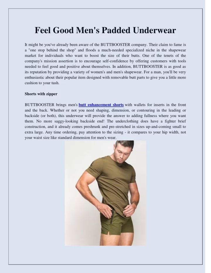 PPT - Feel Good Men's Padded Underwear PowerPoint Presentation, free ...