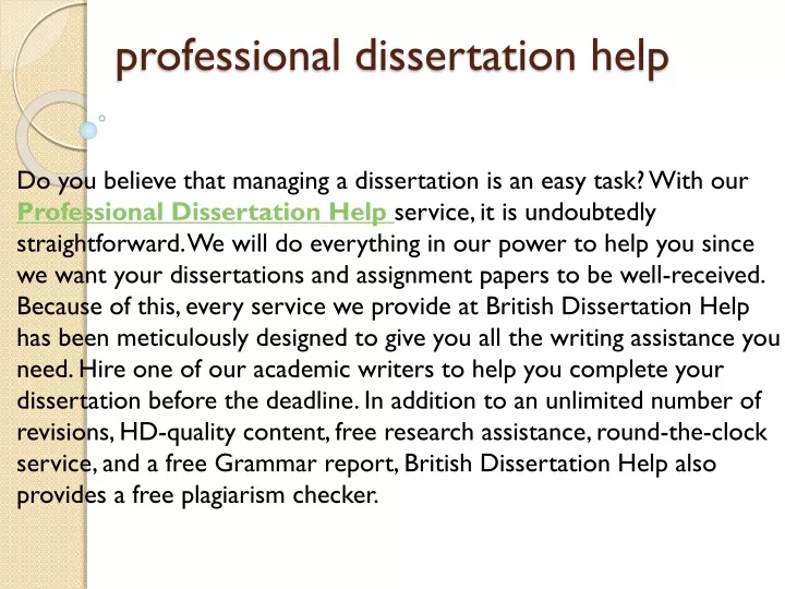 professional practice dissertation