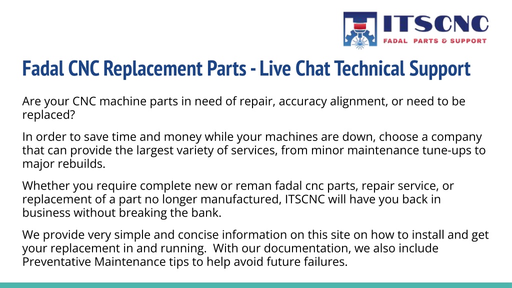 PPT - Fadal CNC Parts PowerPoint Presentation, free download - ID:11582869