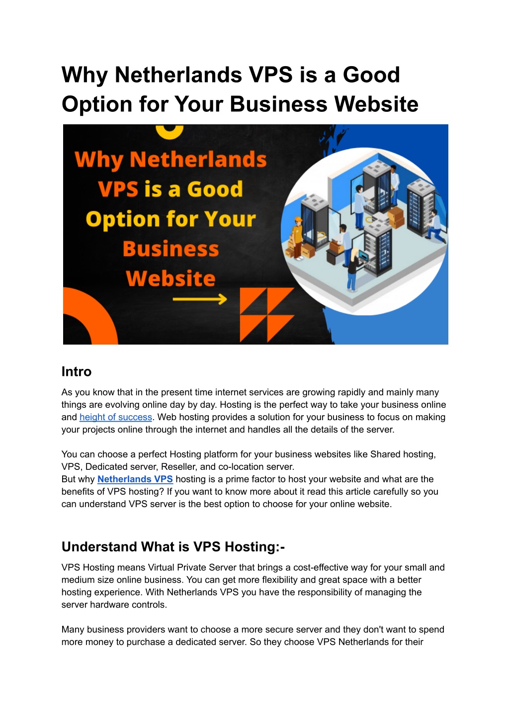 PPT - The Benefits of Hosted your Business Website on Netherlands