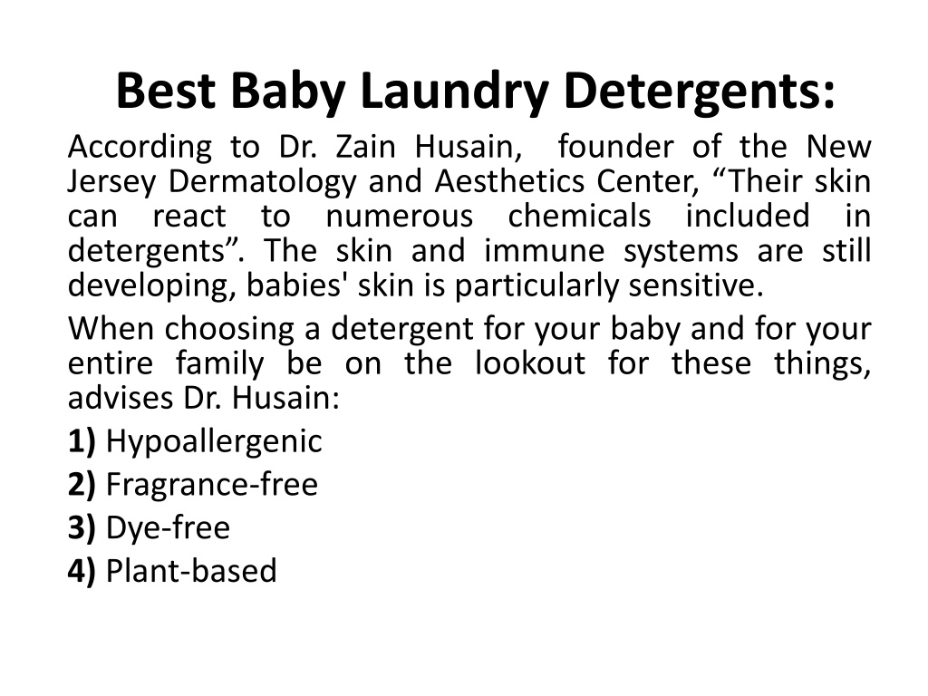 PPT The Best Liquid Baby Laundry Detergents PowerPoint Presentation