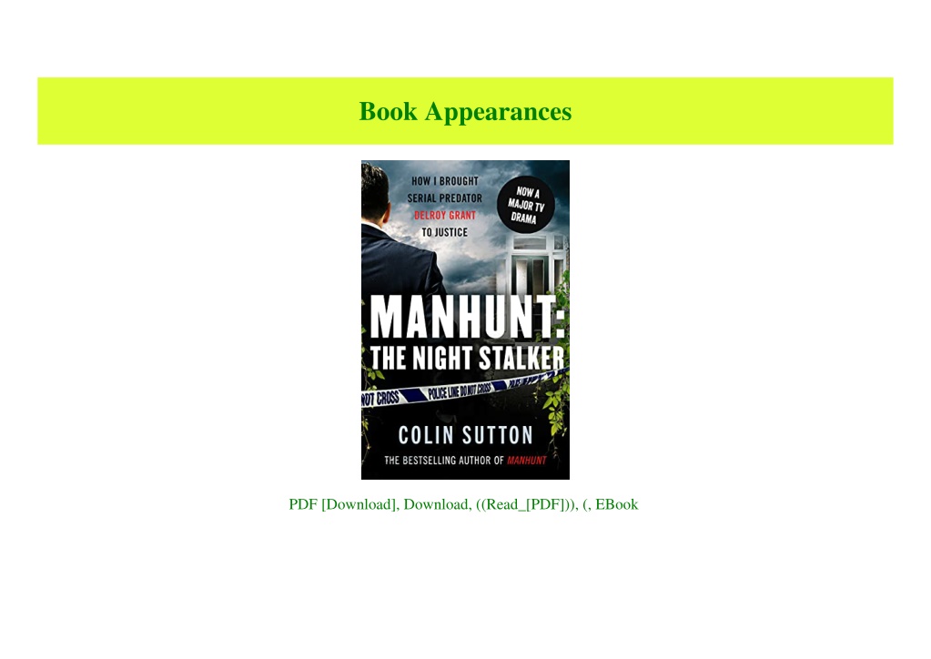 PPT [R.E.A.D] Manhunt The Night Stalker Now a major TV