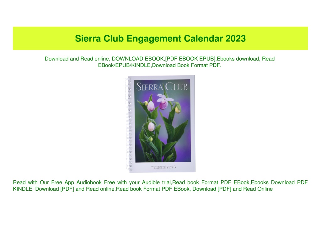 ppt-read-sierra-club-engagement-calendar-2023-ebook-pdf-powerpoint-presentation-id-11585126