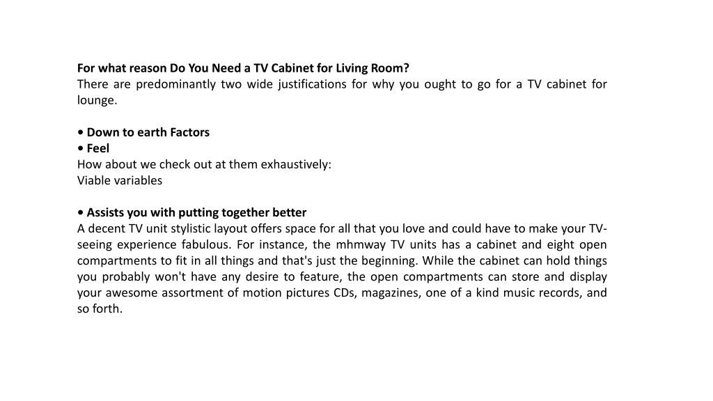 PPT How To Plan A TV Cabinet For Living Room PowerPoint Presentation 
