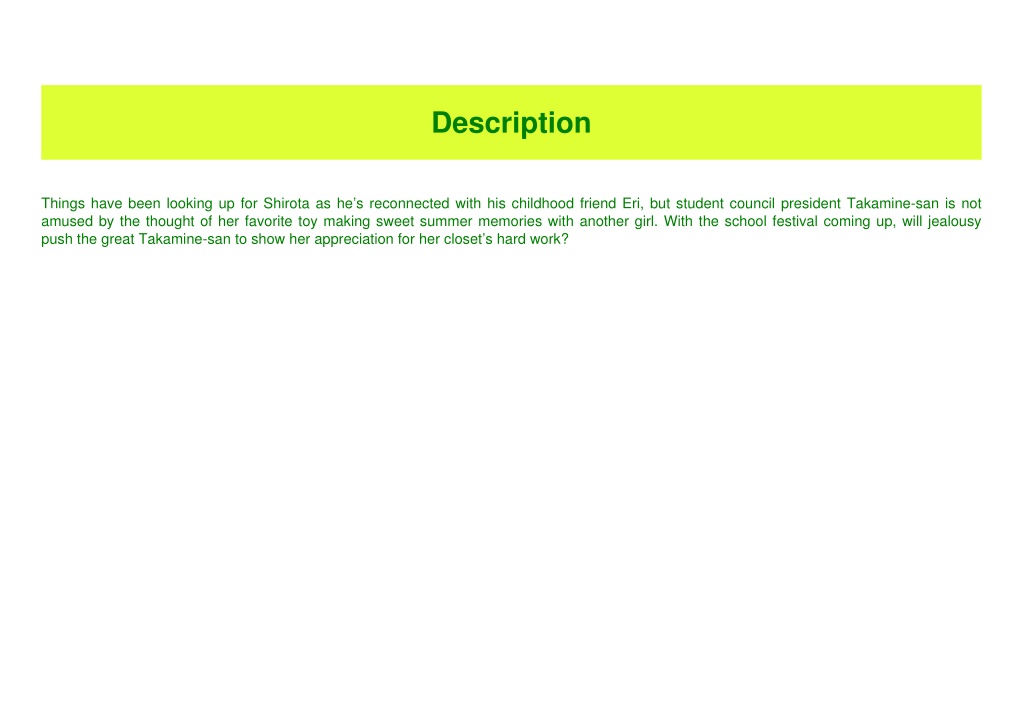 Ppt download pdf please put them on takamine san vol 4 please