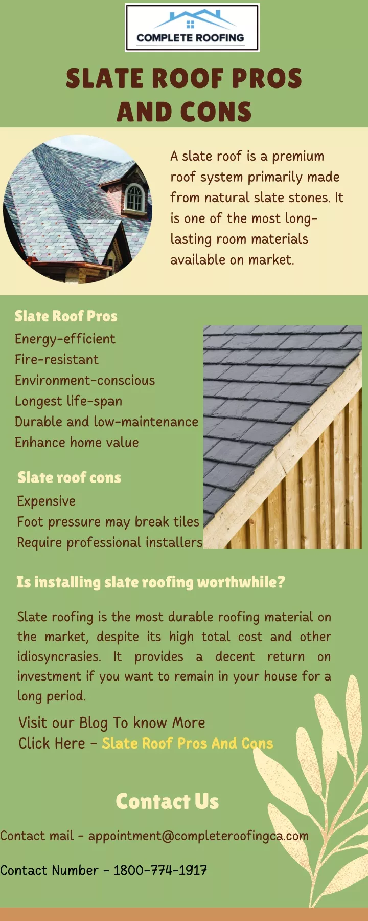 PPT Why Slate Roofs Are Better Than Other Tile Roofs PowerPoint   Slate Roof Pros And Cons N 