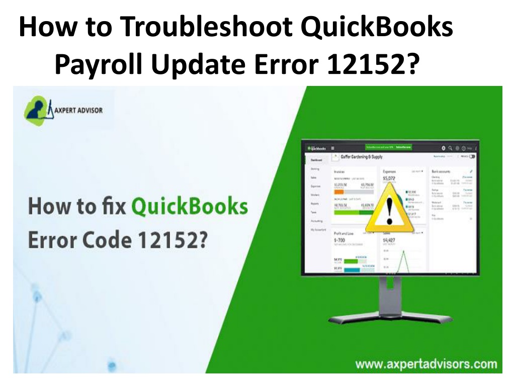 PPT How to Troubleshoot QuickBooks Payroll Update Error 12152