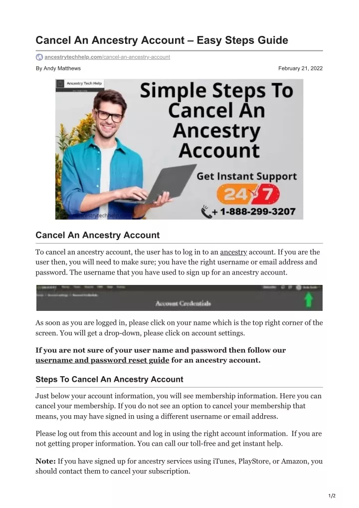 PPT Cancel An Ancestry Account Easy Steps Guide PowerPoint   Cancel An Ancestry Account Easy Steps Guide N 