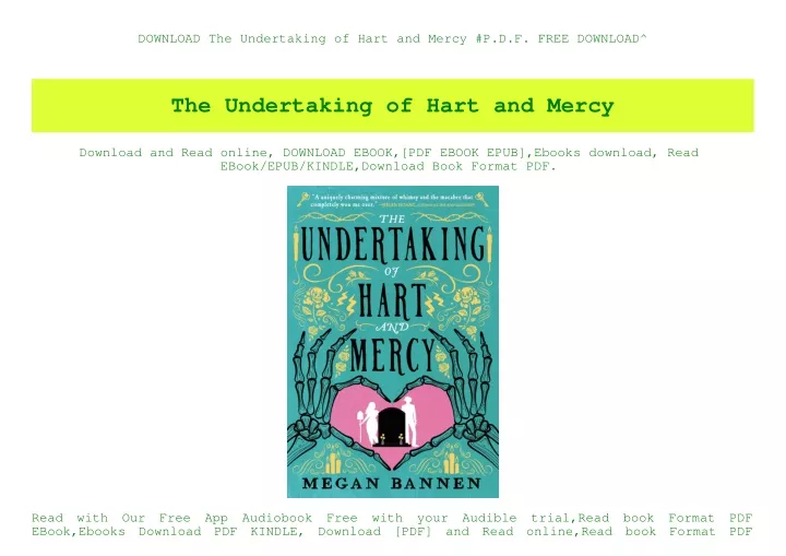 the undertaking of hart and mercy hardback