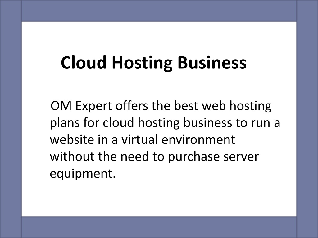 cloud hosting business plan