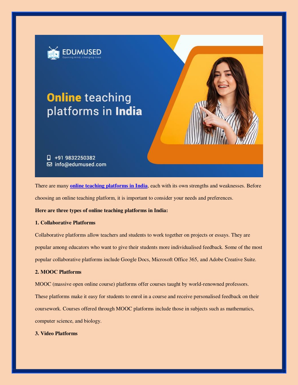 Ppt Online Teaching Platform In India Powerpoint Presentation Free