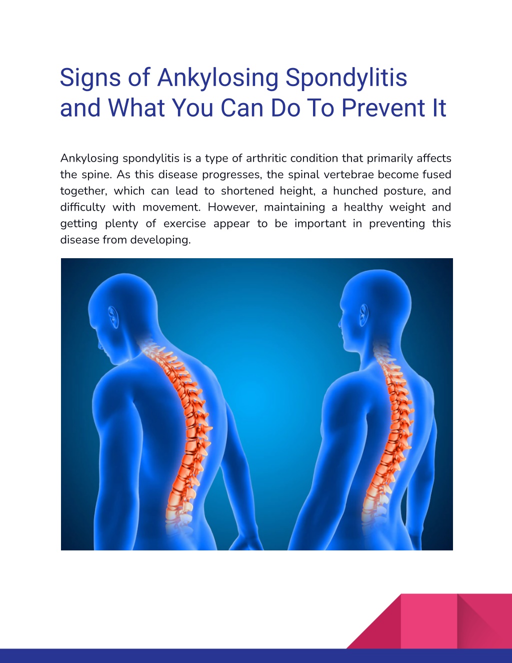 PPT - Signs of Ankylosing Spondylitis and What You Can Do To Prevent It ...