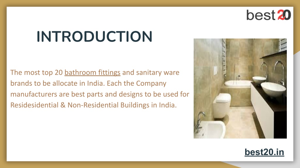 PPT Top 20 Bathroom Fittings Brands in India in 2022 PowerPoint Presentation ID11590201