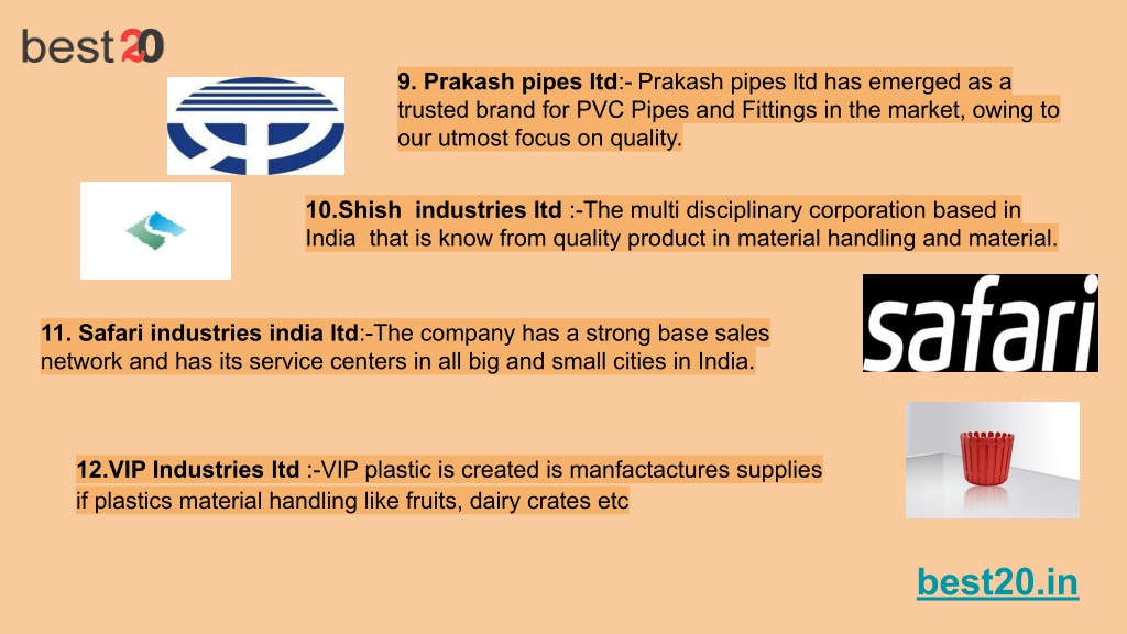 PPT - PDF Top 20 Plastic Companies In India In 2022 PowerPoint ...