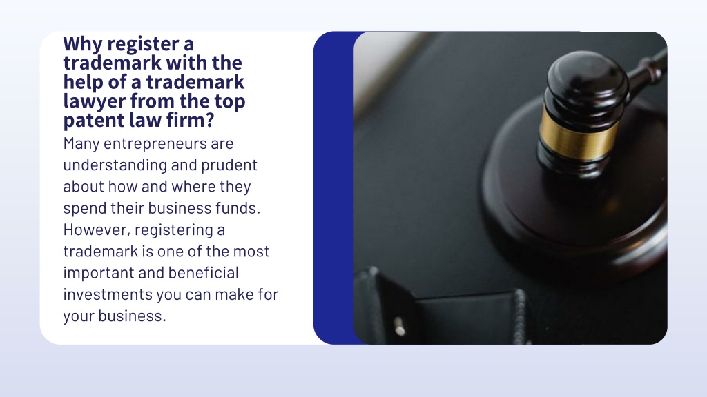 PPT - Why You Should Hire The Services Offered By The Top Patent Law ... - Trademark Law Firm Fees In Canada