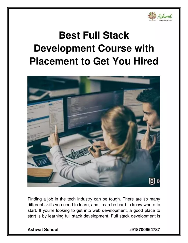 PPT Best Full Stack Development Course With Placement To Get You ppt-best-full-stack-development-course-with-placement-to-get-you