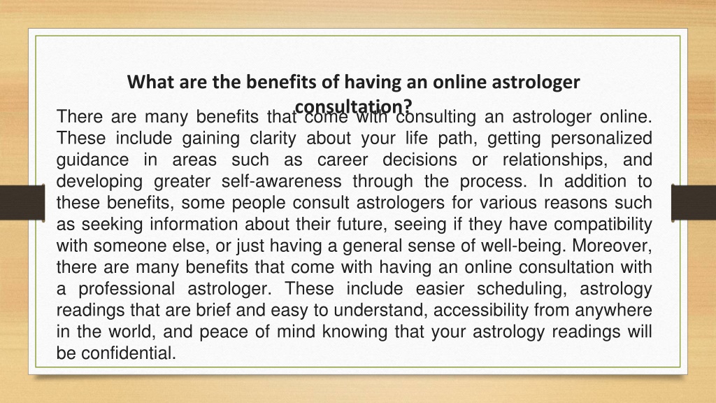 PPT - Online Astrologer Consultation How It Works And What To Expect ...