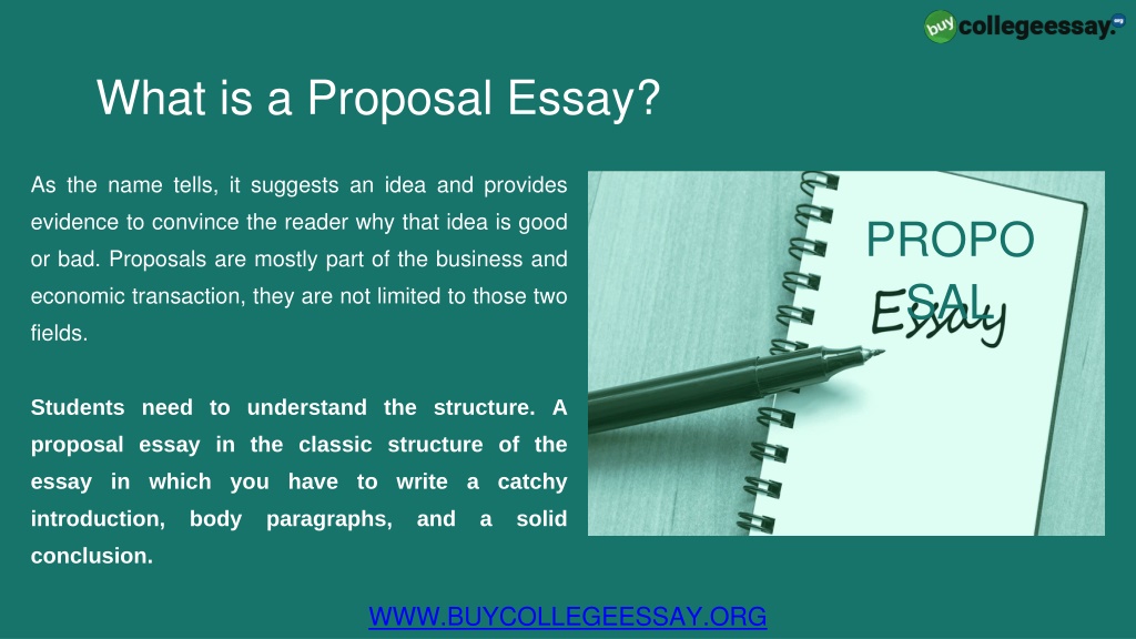 proposal essay ppt